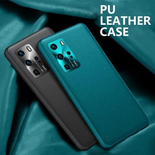 Original Case for Huawei P40 Pro Plus Case Cross texture PU Leather Back Cover Hard Case Protective Capa for P 40 Pro+ Fundas