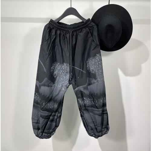 Owen Seak Men Casual Cargo Pencil High Street Wear Hip Hop Ankle Length Mens Clothing Sweatpants Summer Autumn Black Pants