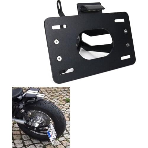 Fit for Yamaha XV 535 Virago 1987-2003 XV 1100 Virago 1986-1999 Side Mount License Plate Holder Side Fender Eliminator
