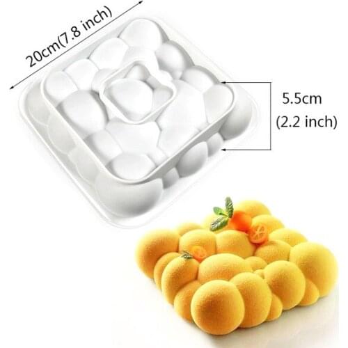 Bubble Shaped Cake Mousse Mold 8 Inch Silicone Baking Mold Chocolate Jelly Pudding Dessert Baking Pan Cake Decorating Tool
