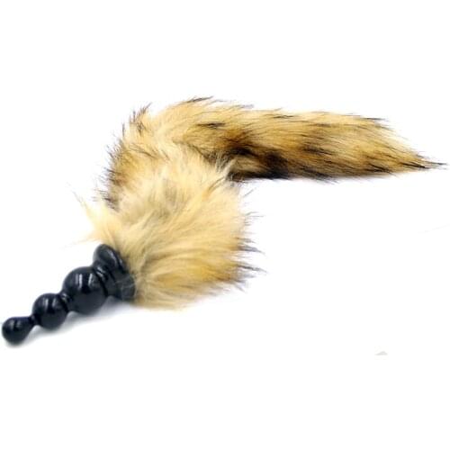 MS Adult Sex Toys Naughty Fox Tail Anal Plug Backyard Plug Sexy Artificial Fox Tail Flirt Toy Cosplay Alternative Clothing