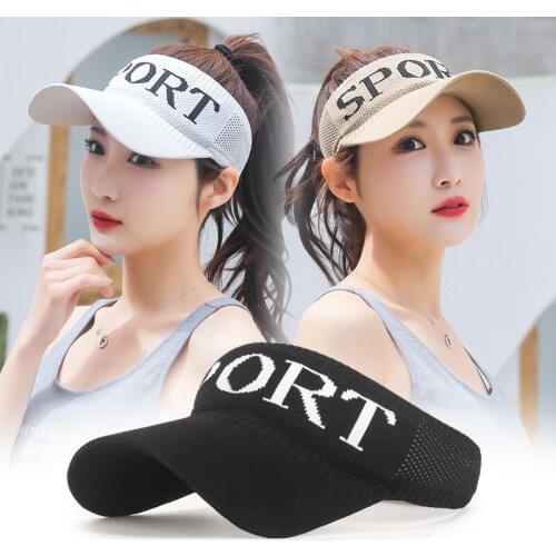 Summer Hat Women Empty Top Sports Cap Sunshade Breathable Outdoor Sunscreen Sun Hat Men Women Visor Gorro Sunhat Windproof