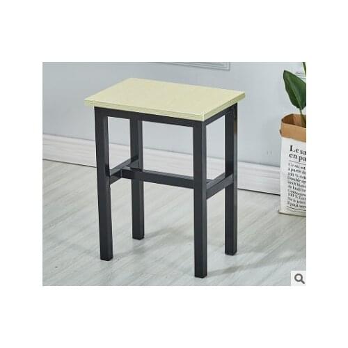 Stool training square stool color dormitory stool student stool thickened fast food stool canteen with iron stool adult