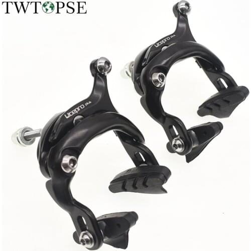 TWTOPSE 395g Aluminum Alloy Bicycle Bike C Brake For Brompton Folding Bike Cycling Pro Bike V Brake Set Lightweight Caliper part