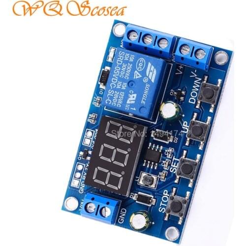 WQScosea Q8S346 Battery Charger Discharger Board Delay Timer Under Voltage Over Voltage Protection Switch Time Relay Demo Module