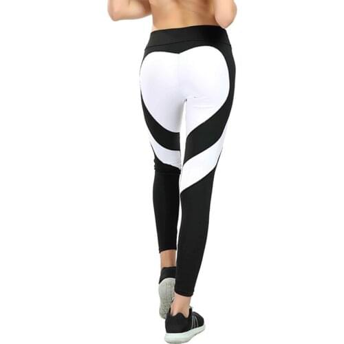 YSDNCHI Fitness Pants Workout Jegging Gym Leggins Love Printed Legging Exercise Clothes Women Sporting Leggings Red Black White