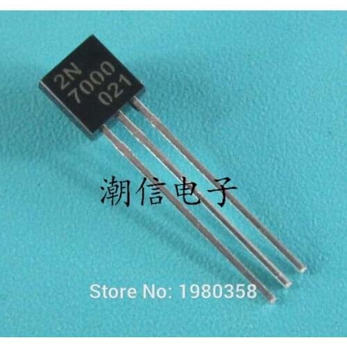 10PCS 2N7000 TO92 Siliconix Fast Switch MOSFET N-CHANNEL 3-PIN