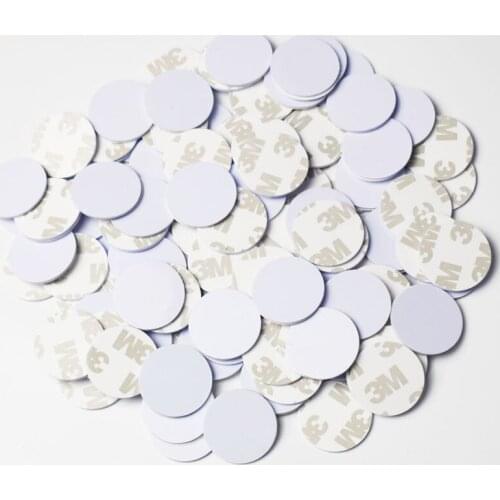 20pcs/Lot 25mm 13.56Mhz NFC 213 3M Sticker Adhesive Coin Cards Tags For All NFC Phones