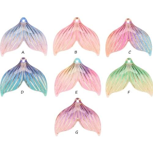 280PCS Boutique Mermaid tail Resin Flatbacks DIY Phone Case Baby Girls Hair Accessories for Hair Bows Supplies Fashion Accessory