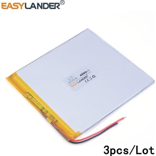 3pcs/Lot 40105108 4500mah 3.7V Tablet polymer battery domestic the built-in rechargeable battery e-book video game