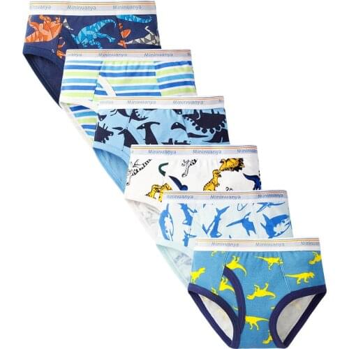 3 Pcs/Lot 2-16Y Boy Underwear High Quality Cotton Boys Teen Panties Cartoon Pattern Kids Boxer Briefs Child Soft Boy Pants