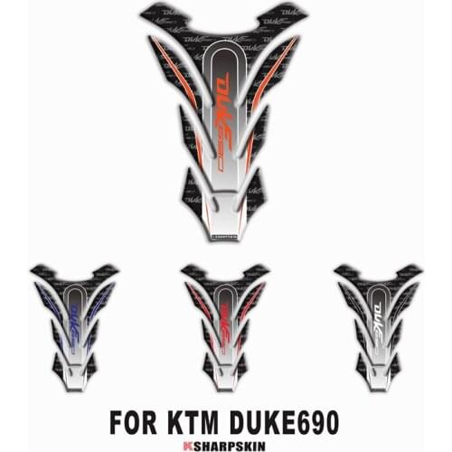 3D Gel Motorcycle personality fuel tank pad protective sticker decoration decal stickers For KTM DUKE690 duke 690