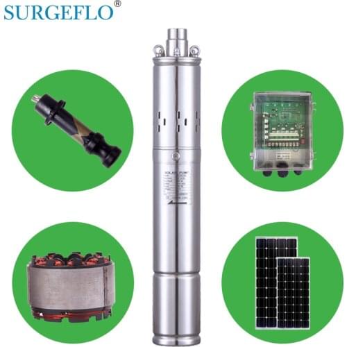 3SPS1.3/50-D24/140 dc solar water pump for deep well for irrigation deep well solar pump kit
