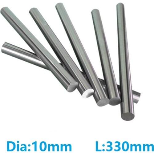 50pcs/lot 10mm linear shaft 330mm long 10x330mm hardened linear shaft chromed plated linear shaft CNC router 3D printer parts