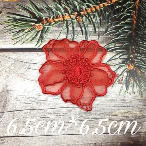 50pcs/lot Lace Flower Embroidery Patches Letters Clothing Decoration Accessories Diy Iron Heat Transfer Applique Clothes