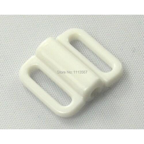 500piece Craft Plastic White Rectangle Tape Closure Hook & Clasp Waist Extenders Sewing On Clothes Bra Clip Hooks K115