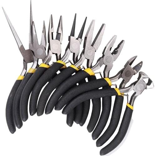 8Pcs Round Beading Nose Pliers Wire Side Cutters Pliers Tools Set