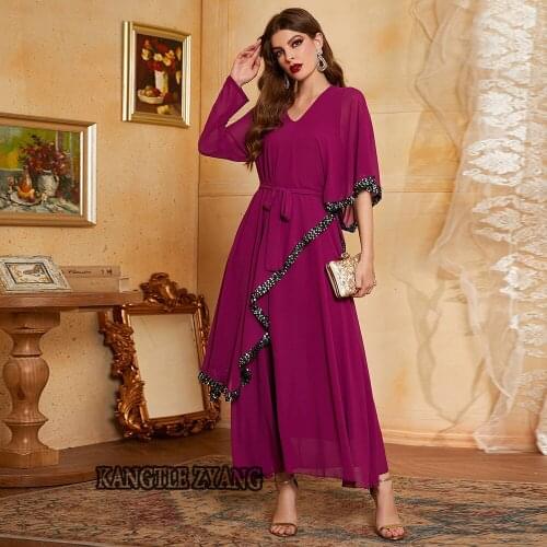 Abaya Dubai Islam Turkey Muslim Hijab Long Dress Kaftan Moroccan Robe Longue Djelaba Femme Eid Mubarak Dresses Abayas For Women