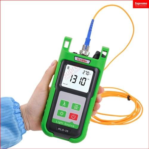 Free shipping KomShine Optic fiber Light Source KLS-35 FTTH fiber cable tester and Singlemode Fiber Optical Light Source KLS-35
