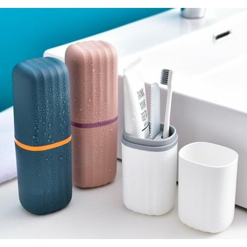 Portable Toothbrush Toothpaste Holder Storage Box Outdoor Travel Tooth Brush Organizer Case Container Cup Bathroom Accessories