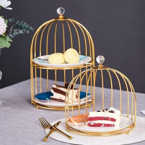 European Birdcage Cake Rack Decoration Wedding Candy Stand Display Rack Cake Stand Set