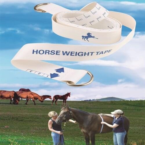WINTAPE Portable Horse Weight Tape Measure Weight&Height Measurement Farm Tools Farm Animals 250cm/96 Inch Measuring Ruler