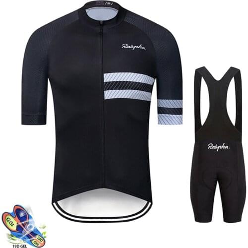 Raphaful Cycling Clothing 2021 Pro Team Summer Quick Dry Cycling Jersey Set Short Pants Set Breathable Ciclismo MTB Bike Uniform
