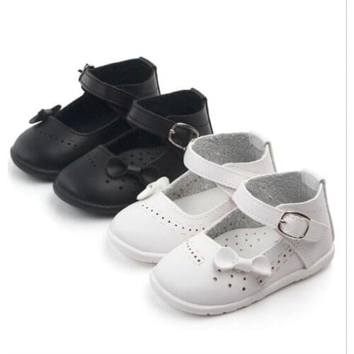 Cute Kid PU Leather Shoes Soft Sole Baby Shoes Antislip Spring Autumn Girls Princess Shoes Infants Casual Shoes