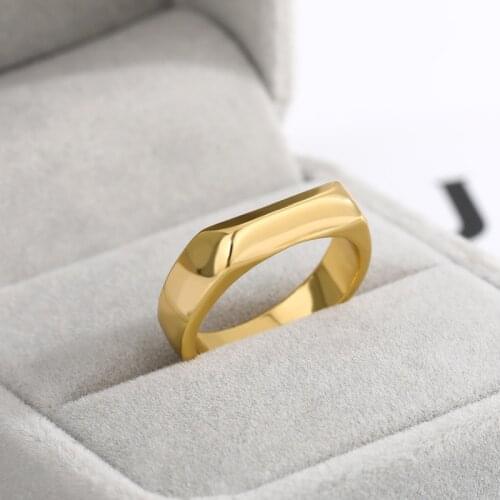 Fashion Minimalist Circle Rings Fashion Jewelry Stainless Steel Simple Geometric Round Knuckle Rings bague femme