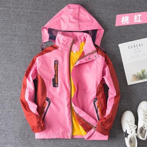 NEW charge dress womens velvet thickened outdoor hiking suit mens autumn and winter warm waterproof wind-proof loose clothes