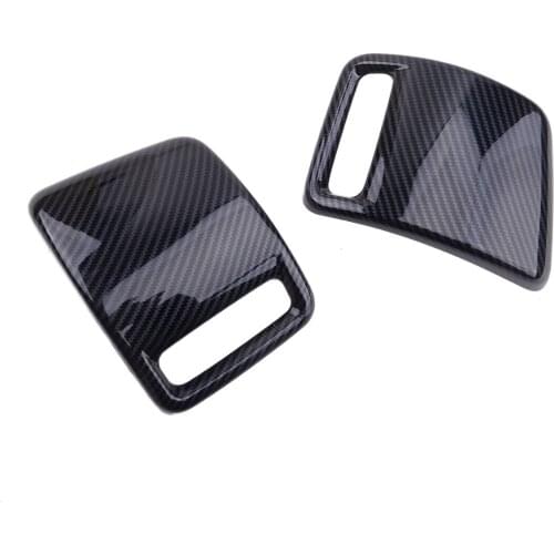 1 Pair Rear Tail Light Lamp Cover Trim Fit for Dodge Ram 1500 2019 2020 2021 Car Styling ABS Carbon Fiber Style