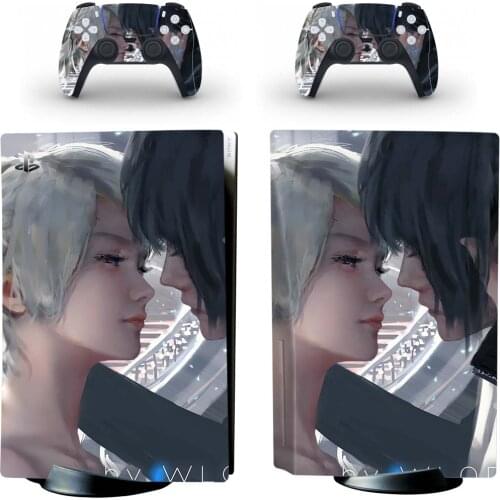 Final Fantasy PS5 Standard Disc Edition Skin Sticker Decal Cover for PlayStation 5 Console & Controller PS5 Skin Sticker Vinyl