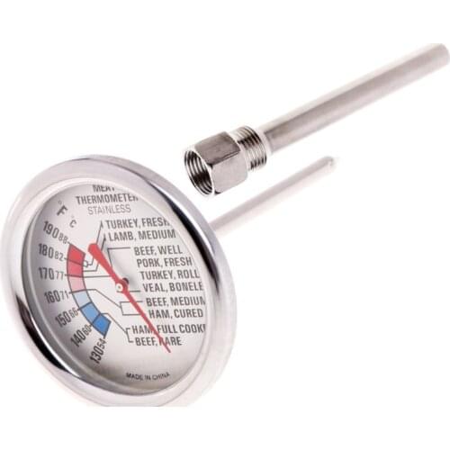 Stainless Steel Thermowell 1/2" NPT Threads For Temperature Sensor 130mm Length