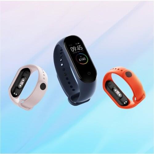 Xiaomi Mi Band 3 4 5 Original Wrist Strap Pink high quality Colorful Siligcone TPU Bracelet for Mi Band 3/4/5 Smart Wristband