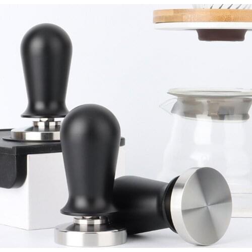 Coffee Tamper Flat Base Portable Stainless Steel Rustproof Coffee Powder Hammer for Bar