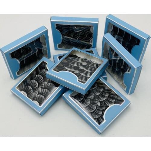 Handmade Thick 25mm Mink Lashes 5 Pairs Set Crisscross Soft Handmade Fale Eyelashes Extensions 20 Sets/lot DHL Free