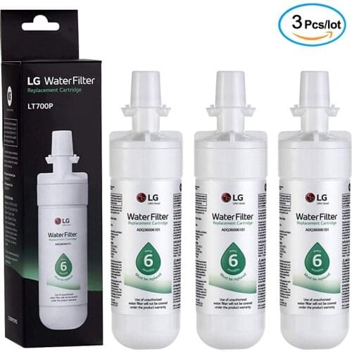 LG LT700P replacement refrigerator water filter (NSF42 and NSF53) ADQ36006101, ADQ36006113, ADQ75795103 or AGF80300702 3 packs