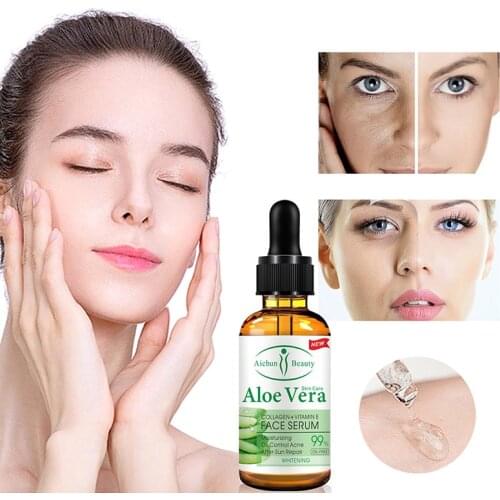 Aloe Moisturize Facial Essence improves Acne Oil Control Face Serum Soothes Dryness Improves Dullness Lighten Wrinkles Essence