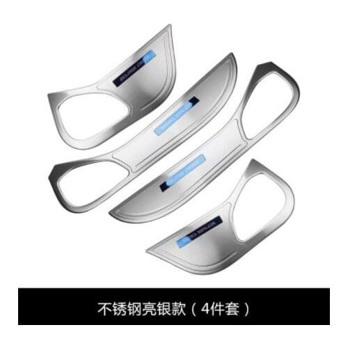 High quality stainless steel car door anti-slip board anti-slip mat for Mitsubishi Eclipse Cross 2018-2019 Car Styling