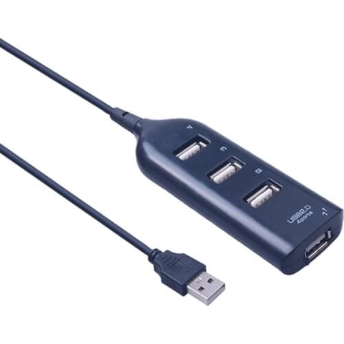 Mini USB 2.0 Hi- Speed 4 Port Splitter Hub Adapter For PC Laptop Computer Notebook For Windows Vista XP 2000 98 FE06