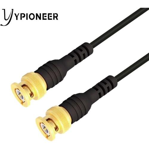 YPioneer P1062 BNC Test Lead Copper Gold-Plated BNC Male to Male Extension Connector Adapter Coaxial Cable Wire for Oscilloscope