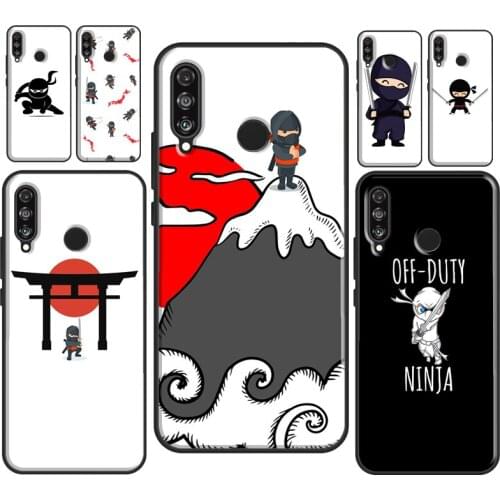 Japan samurai Ninja Warrior Funny Soft Case For Huawei P30 Lite P20 P40 Mate 10 20 Pro P Smart 2019 Z 2021 Phone Back Cover