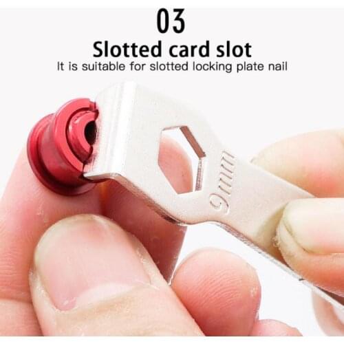 Bicycle Sprocket Wheel Nail Wrench Tool Bicycle Repair Modification Fixing And Toothed Plate Straight Screw Wrench