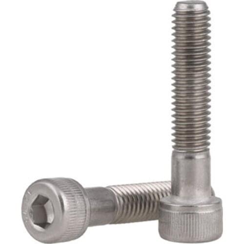 1pcs M12 304 stainless steel Half tooth socket head cap screws Cylinder heads bolt Cup screw fastener 55mm-100mm Length