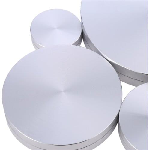 1PCS Cake Pan Axis Turntable Aluminum Alloy Rotating Tray Base Rotor Base Aluminum Bearing Cake Turntable High Quality