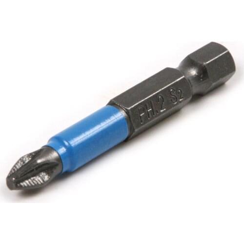 10pc Anti Slip Electric Screwdriver Bits 1/4 Hex Shank Ph2 50mm Single Side Screwdrivers Magnetic Phillips Head Screw Driver Bit