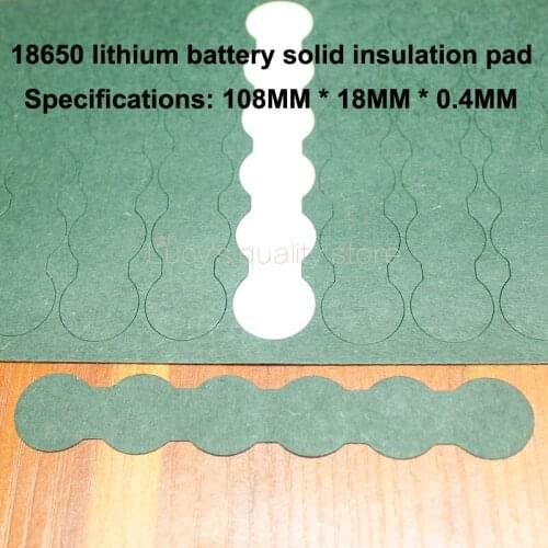 100pcs/lot Lithium Battery Accessories Solid Insulation Pad 6s Series 18650 Indium Paper Surface Mat Meson