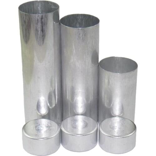 100pcs Dental Lab Materials Empty Cartridges for Making Dentures Teeth Mold Dental Aluminum Tubes Cartridges with OD25*85/95mm