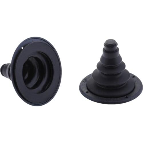 2 x 120mm 4.72'' Rigging and Cable Boot for Boats - Rigging Hole Cover Black