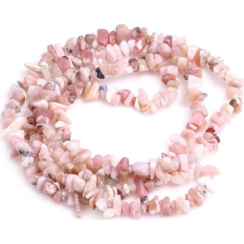 3-5x6-8mm Pink Opal Beads Natural Freeform Chips Stone Beads For Jewelry Making Beads Bracelets For Women 32'' DIY Beads Trinket